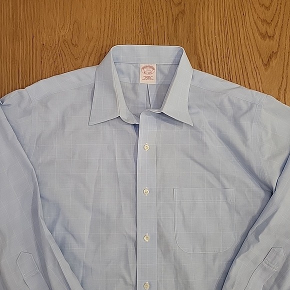 Brooks Brothers Other - Brooks Brothers Dress Shirt Men's 17 33 Blue Glen Check Non Iron Button Up